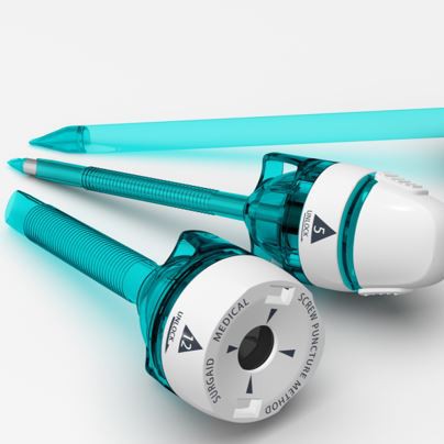 腹腔镜手术中使用的12mm光学套管针